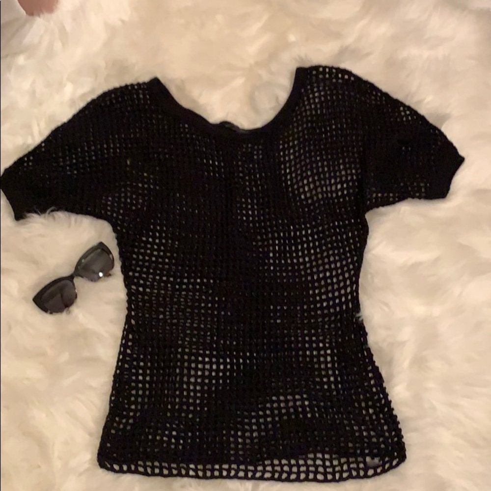 🖤Guess Open Knit Top